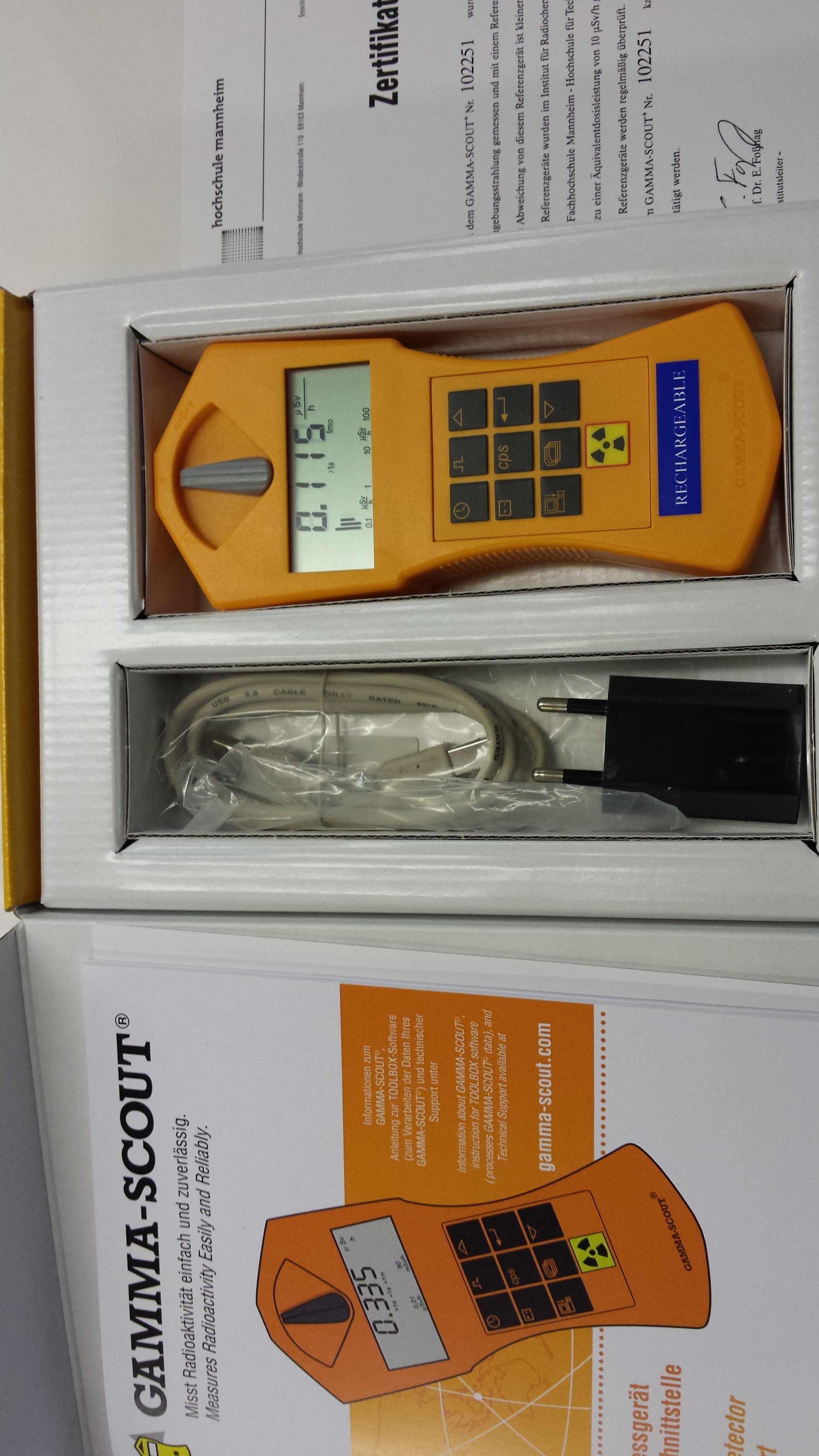 GammaScout Rechargeable SicherSatt