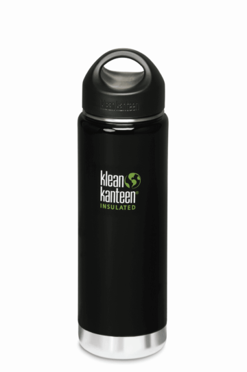 Klean Kanteen - vakuumisolierte Wide, 589ml schwarz 592ml Thermosflasche mit Loop-Cap