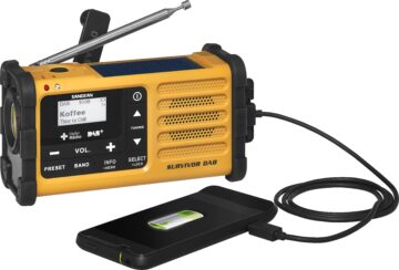 Survivor DAB(MMR-88 DAB) B_02 Radio Survivor DAB+, yellow