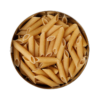 40 Portionen - UrDinkel-Penne mit Spinat und Champignons an Jägersauce