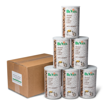 6 Tins of Instant Coffee BEVITA of 250g