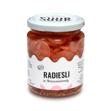 Radish in white wine vinegar