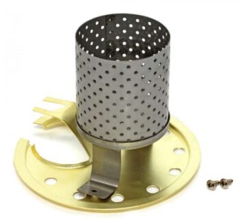 RadiatormitPralltellerinMessing_5 Radiator & Protection Plate HK350/HK500 Brass