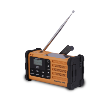DAB Gelb Radio Survivor DAB+, yellow