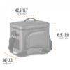 px-bag-22-abmessungen_1 Petromax Cooler Bag 22 litres dark grey