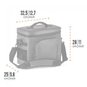 px-bag-8-abmessungen_2 Petromax Cooler Bag 8 litres dark grey