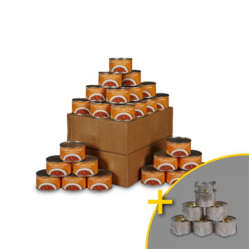 48 x Chili con Carne in a Tin incl. Emergency Stove with Cooking Attachment