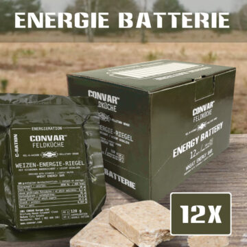 108 x CONVAR™ Feldküche Weizen-Energie-Riegel - Salty (120g) MILITARY GRADE