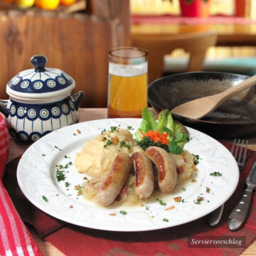 DosenBistro™ Bratwürste mit Kraut und Kartoffelpüree (400g)
