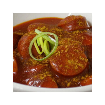 dosen-bistro-currywurst-400g (1) DosenBistro™ fruchtig, würzige Currywurst, (400g)