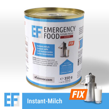 ef-basic-bio-vollmilchpulver-laktosefrei-350g-ergibt-3-liter-de-oeko-039- 7 Days INSTANT Package (ready to eat meals - in tins)