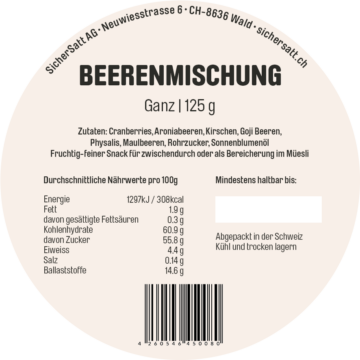Beerenmischung, 125g
