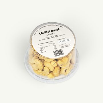Früchte-Snack-Cashew-Back Cashew Nuts, 125g