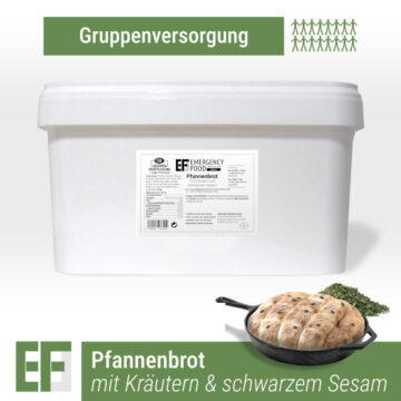 pfannenbrot-mit-kraeutern-und-schwarzem-sesam 50 servings - EF MEALS Pan bread with herbs and black sesame seeds (5kg)
