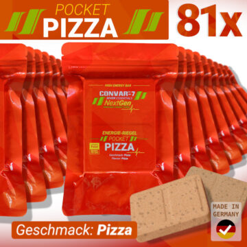 81 x CONVAR-7 NextGen Energy Bar - Pocket Pizza (120g)