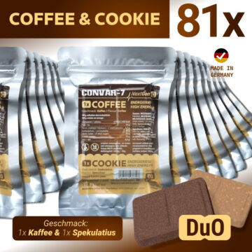 81 x CONVAR-7 NextGen Energy Bar - Cookie & Coffee (120g)