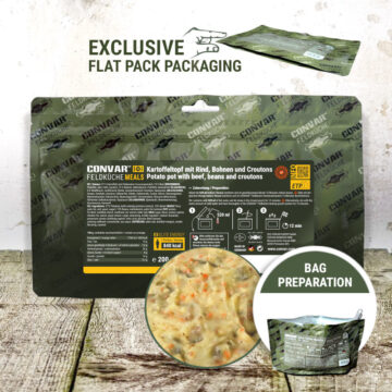 CONVAR™ Feldküche Potato pot with beef, beans and croutons (1 portion) (200g)