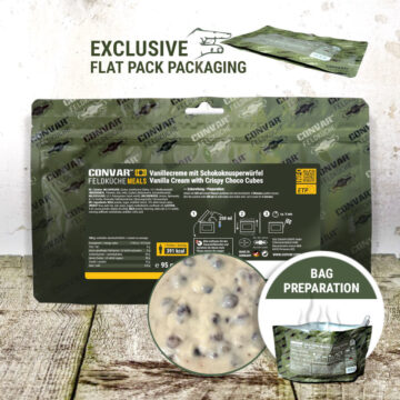 vanillecreme-mit-schokonusperwuerfel-95g CONVAR™ Feldküche Vanilla cream with chocolate nougat cubes (95g)
