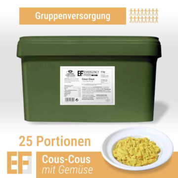 cous-cous EF MEALS Cous-Cous mit Gemüse (4kg) (ESL) 25 Portionen