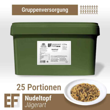 ef-meals-nudeltopf-jaegerart-mit-rindfleisch-und-pilzen-375-kg-esl-25-portionen EF MEALS Noodle pot hunter style with beef and mushrooms (3,75kg) (ESL) - 25 servings