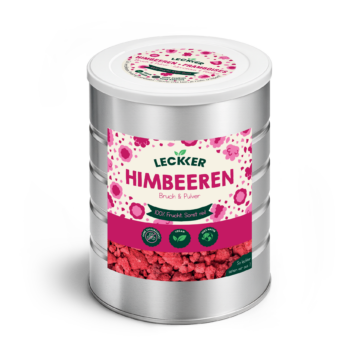 Himbeeren (Bruch und Pulver), gefriergetrocknet