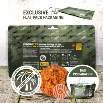 CONVAR™ Feldküche Sweet and sour chicken with rice (150g)