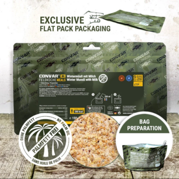 CONVAR™ Feldküche Wintermüsli mit Milch (150g)