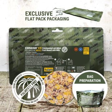 CONVAR™ Feldküche Früchtemüsli mit Milch (150g)